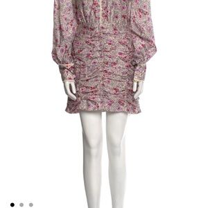 Floral Long Sleeve Mini Dress